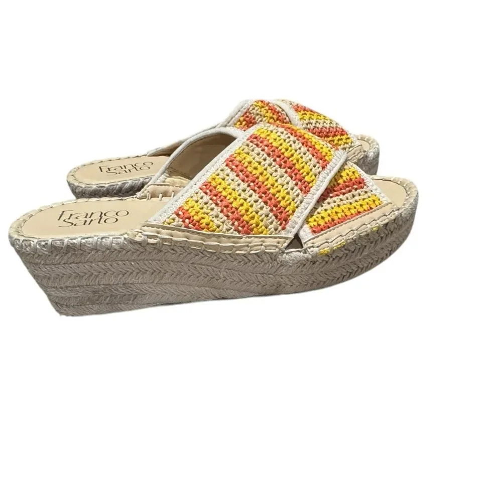 Franco Sarto Women's Multicolor Woven Sandals, Size 7